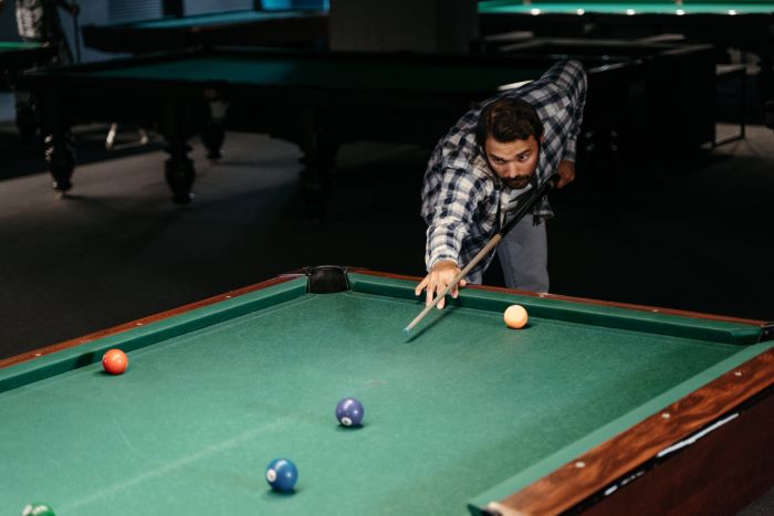 pool playing body